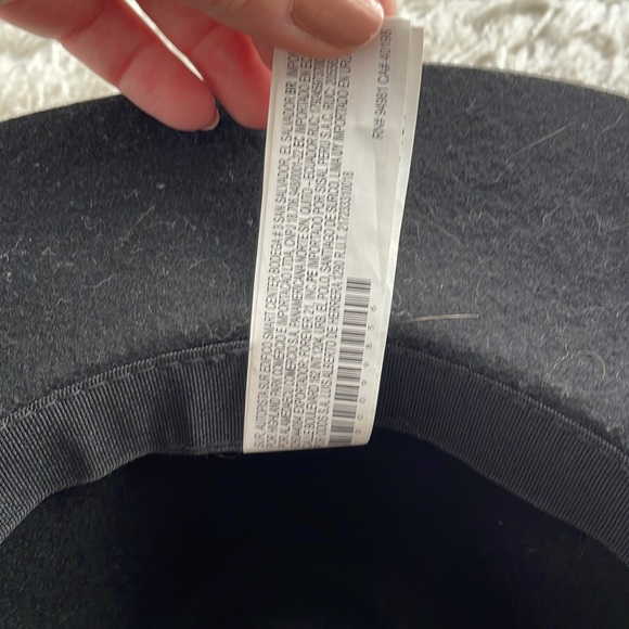 F21 Black Felt Hat with Braided Trim Detail, size S/M - Picture 7 of 7